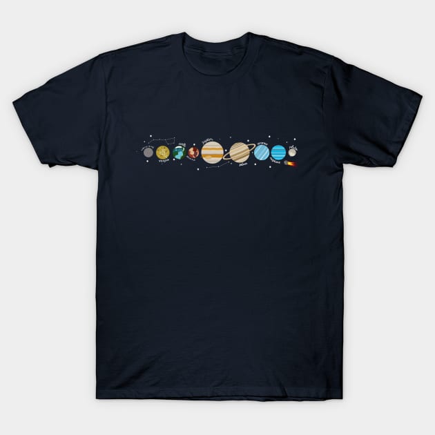 Space Doodles T-Shirt by fashionsforfans